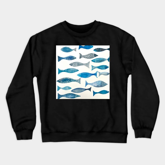 Fishy Crewneck Sweatshirt by MyCraftyNell